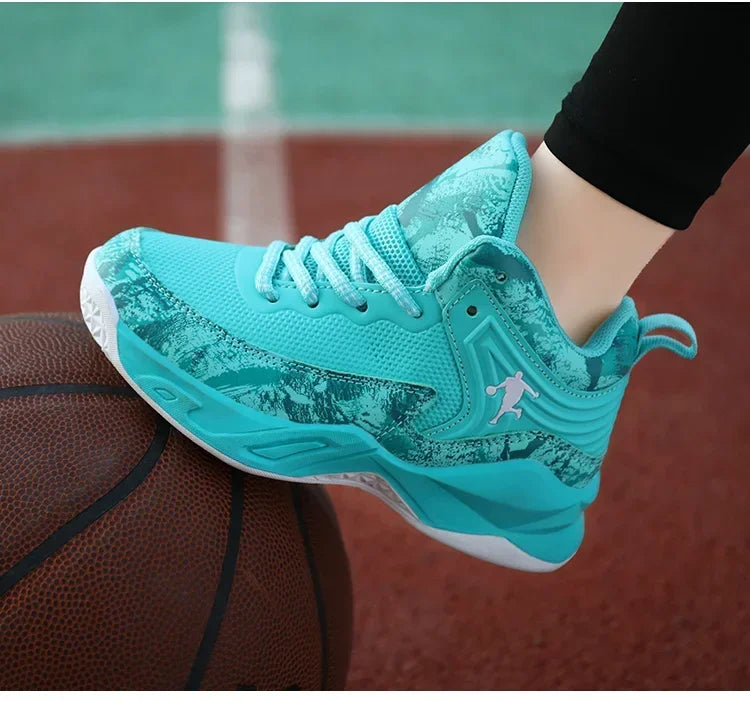 2025 Basketball Shoes for Kids Sneakers New Boys Brand Thick Sole Non-slip Children Sports Shoes Child Boy Basket Trainer Shoes
