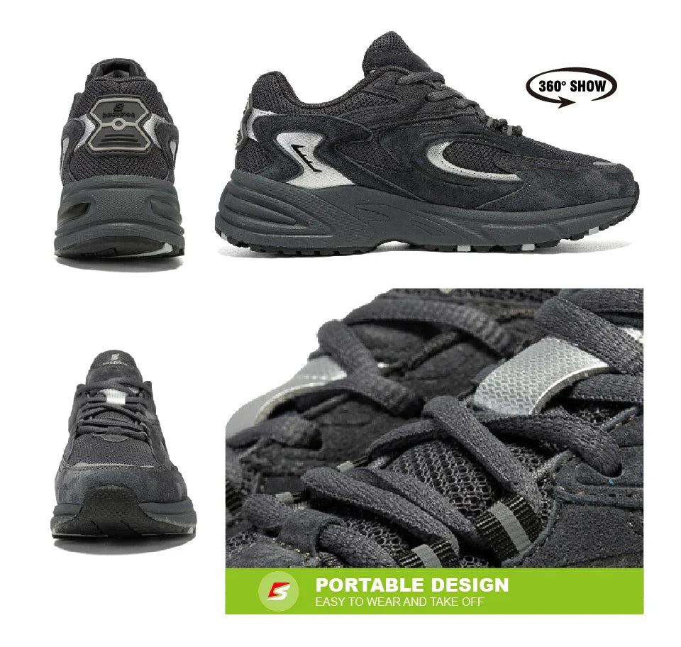 New Running Shoes Men Outdoor Fashion Lightweight Mesh Sports Shoes Male Casual Breathable Non-Slip Walking Shoes