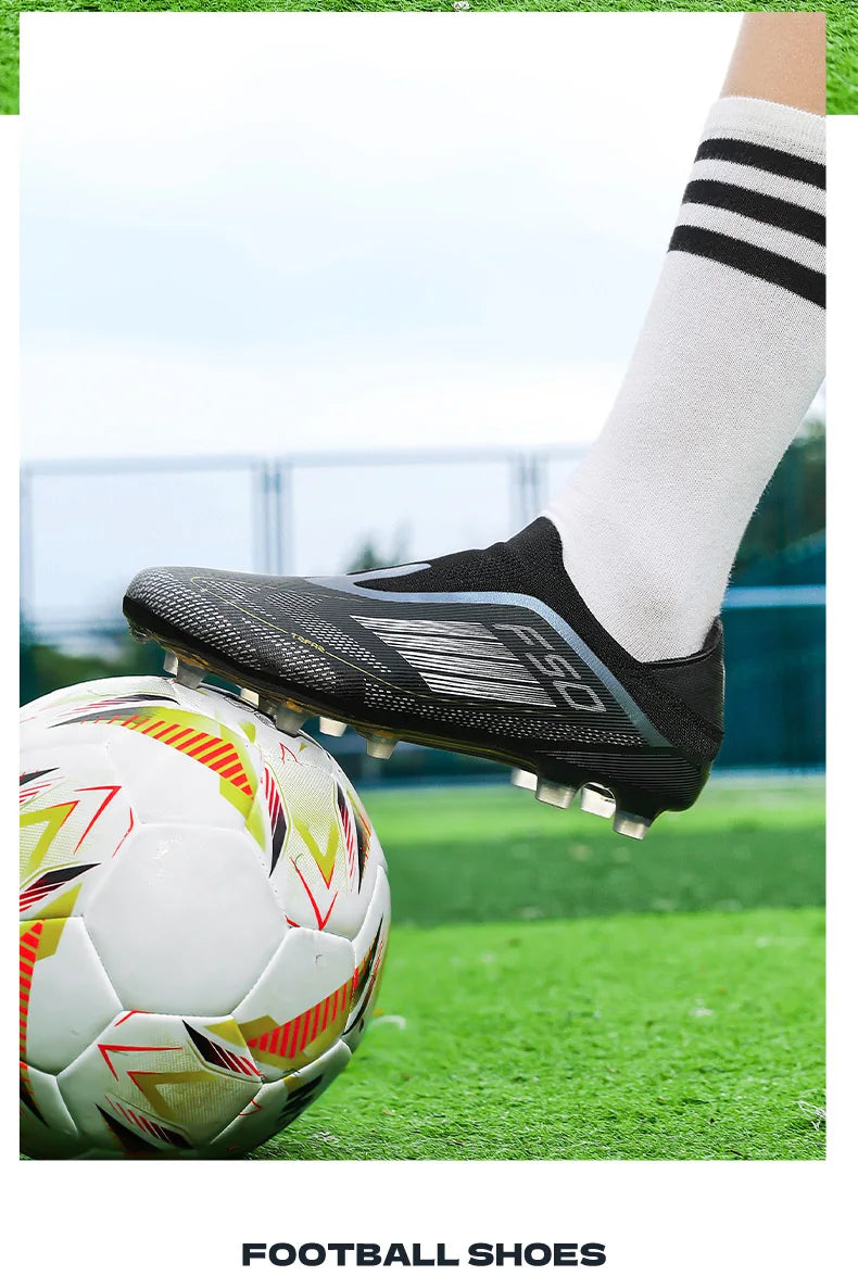 New Men's Soccer Shoes Sport Ultralight Football Boots Turf Comfortable Fg Grass Cleats Futsal Non Slip Outdoor Adult Non-Slip