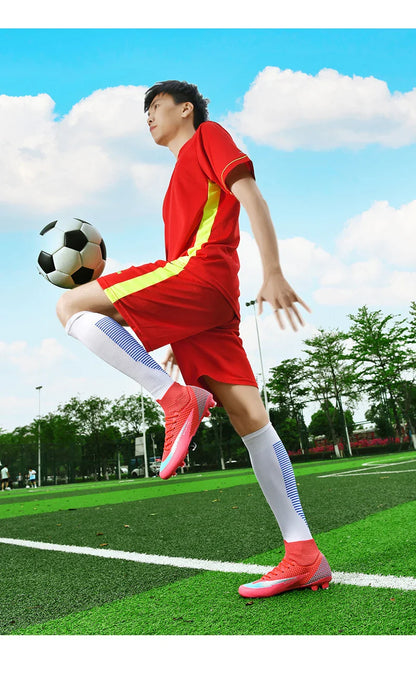 Men TF Football Boots Sneakers Indoor Comfortable High Quality Training Male Soccer Shoes Non Slip Sports Football Shoes Match