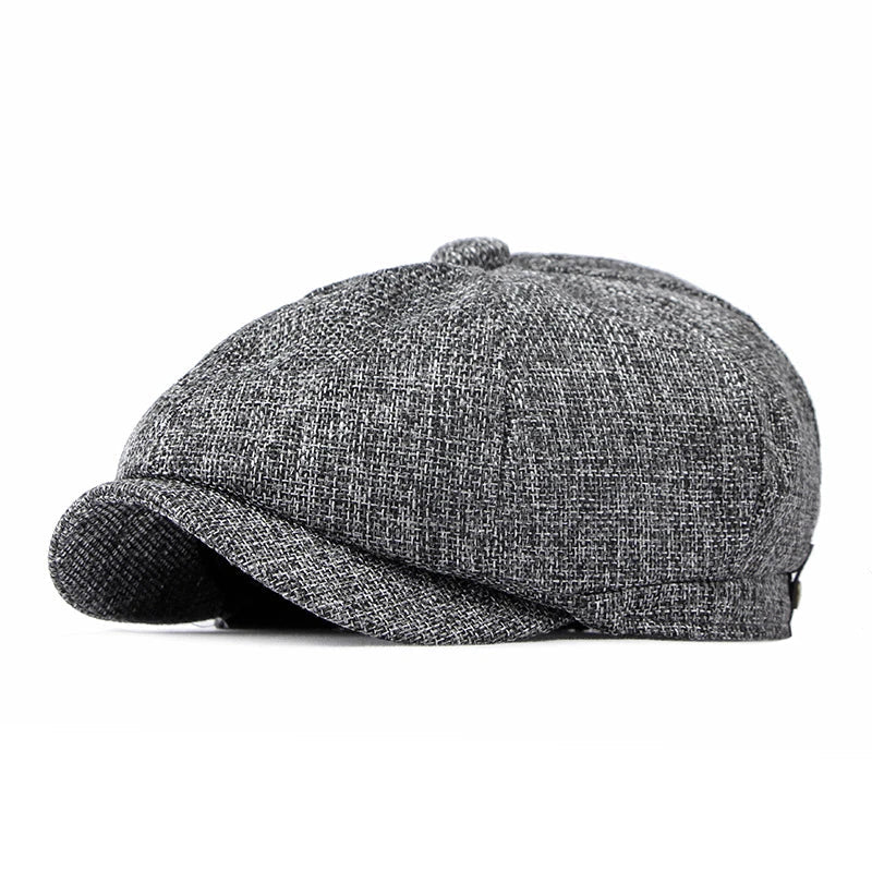 Retro Newsboy Caps Men British Painters Hats Spring and Summer Berets Herringbone Flat Cap Hip Hop Berets