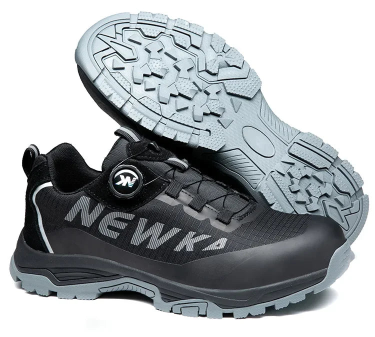 Labor Protection Shoes Anti Smashing AntiStabbingAnti Slip Protection Steel ToeShoes Wear-resistantShoes Men's Safety Work Shoes