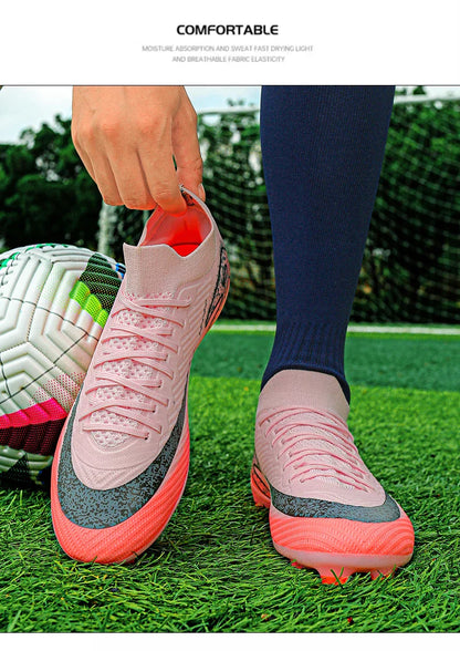 New Men's Football Boots Training FG Top Quality Sneakers Non-Slip Soccer Shoes Cleats Wholesale Drop Shipping Unisex Adult