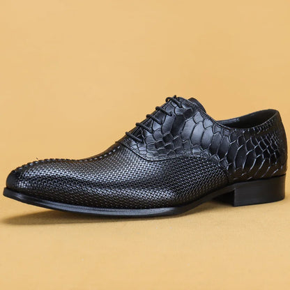 Italian Men Oxford Shoes Genuine Leather Lace Up Luxury Black Brown Mens Dress Shoes Office Business Wedding Formal Shoes Men