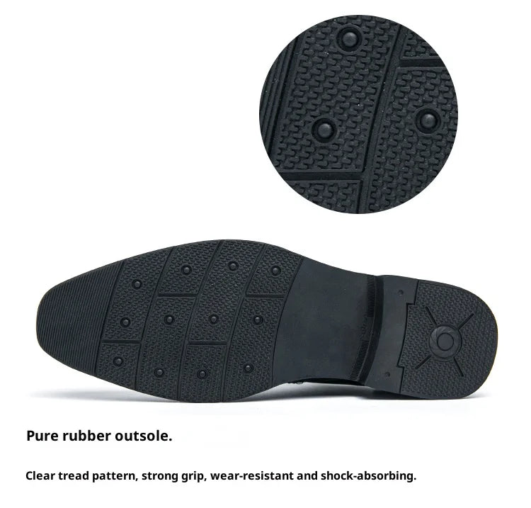 Brock British Korean version high-end suit shoes wedding small leather shoes men's business formal wear trendy men's shoes