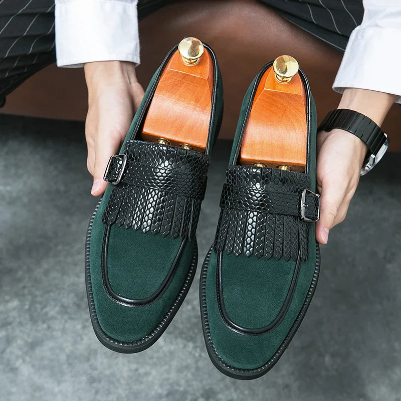 Mocassins Sociais Masculinos Com Borlas Decorativas, Sapatos Elegantes