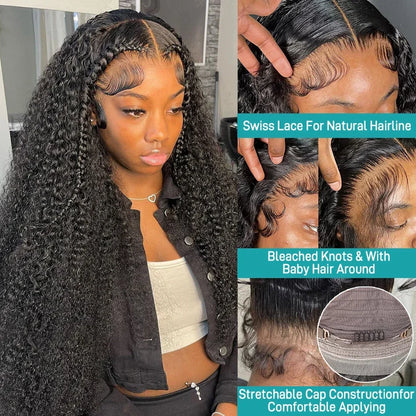 Hd Lace Wigs 13x6 Human Hair Wigs Pre Plucked Curly Wigs 40 Inch Water Wave Lace Front Wig Deep Wave Lace Front Wigs Human Hair