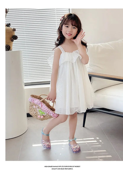 2025 New Summer Children's Sandals Little Princess Shoes Girls Sandals Baby Jelly Shoes Girls Beach Shoes