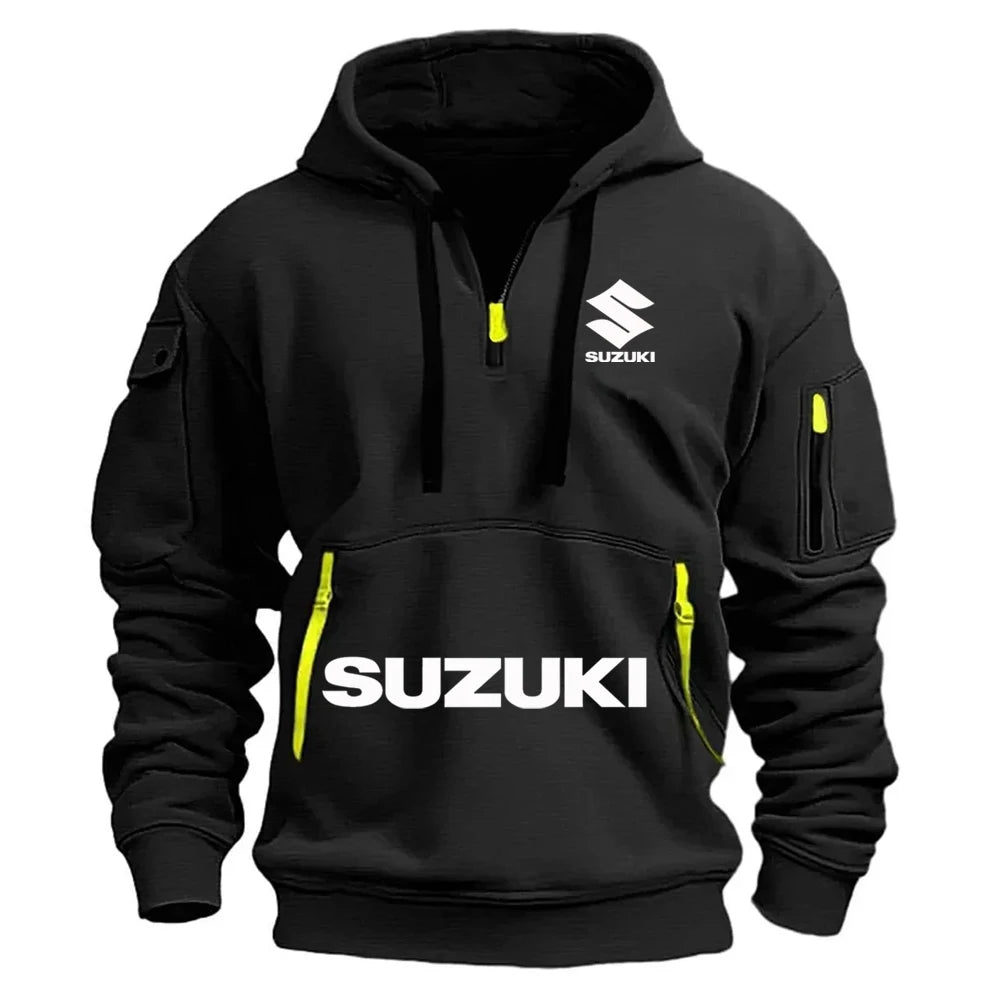 men's hoodie, casual outdoor sports hoodie and a warm motorcycle sweatshirt for autumn and winter