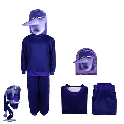 NewAnime Movie Inside Out Joy Cospaly Costume Joy Anger Fear Cos Outfits For Adult Kids Halloween Stage Performance Costume