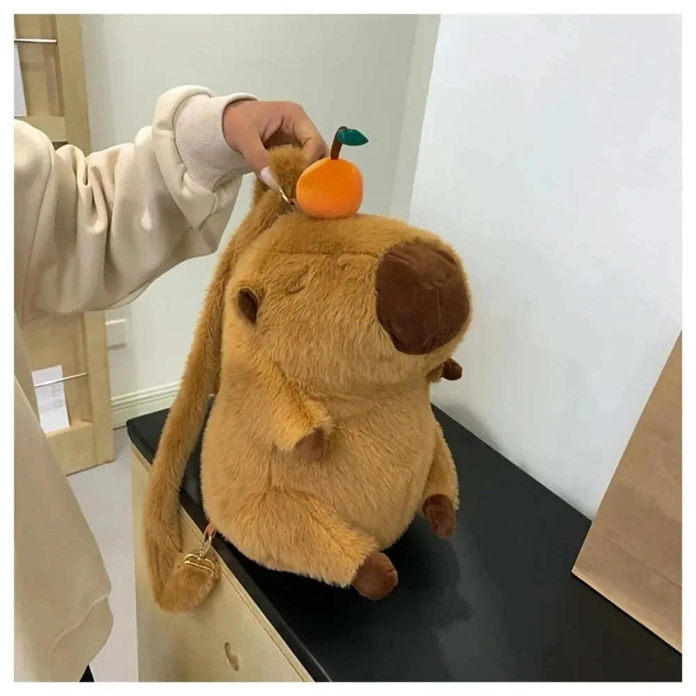 Backpack Kawaii Fashion Plushie Doll Fur Bag Children's Bag Shoulder Bag Mini Knapsack Bags Gifts For Girlfriend