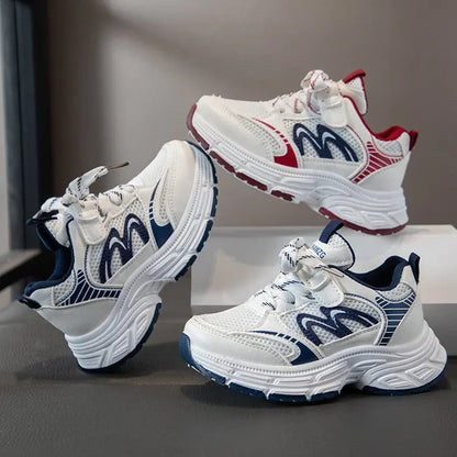 2026 Spring Autumn Children Chunky Mesh Sneakers Toddlers Boys Girls Casual Sports Shoes Patchwork School Kids Basketball Shoes