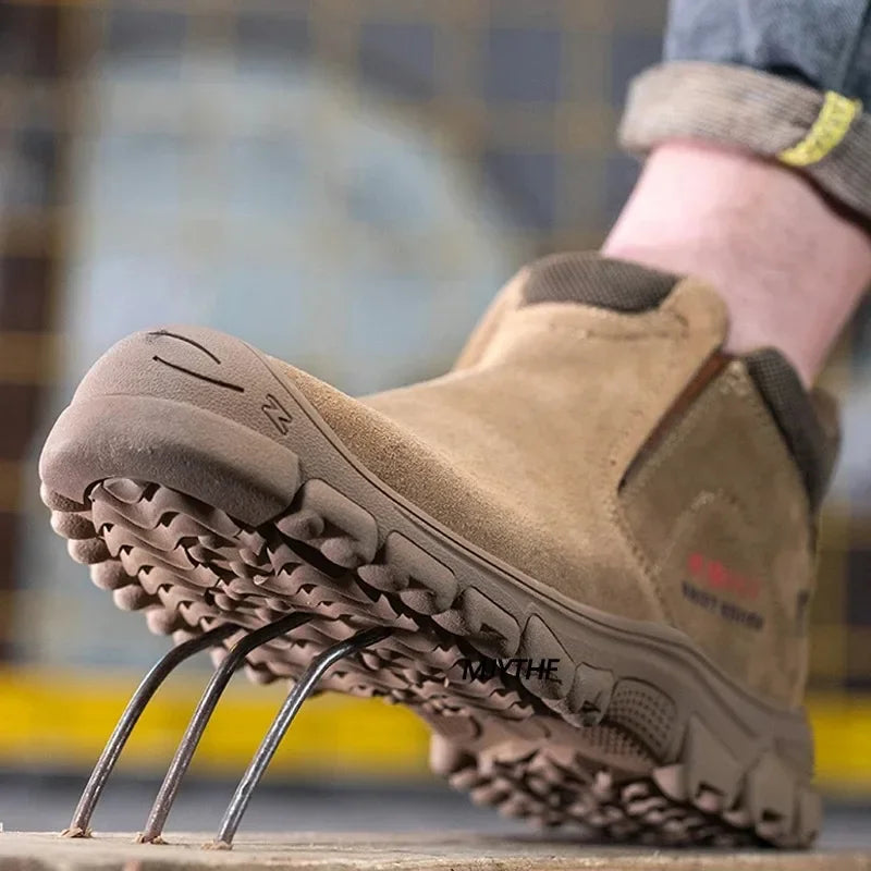 New Insulation 6KV Safety Shoes Men-Anti-Smash,Anti-Pierce Scald-Proof Welding Boots, Indestructible Work Boots for Men, Durable