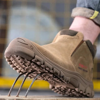New Insulation 6KV Safety Shoes Men-Anti-Smash,Anti-Pierce Scald-Proof Welding Boots, Indestructible Work Boots for Men, Durable