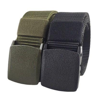 White Automatic Buckle Nylon Army Tactical Men Belt Military Waist Canvas Belt Outdoor Strap Travel Jeans Black Belts for Women