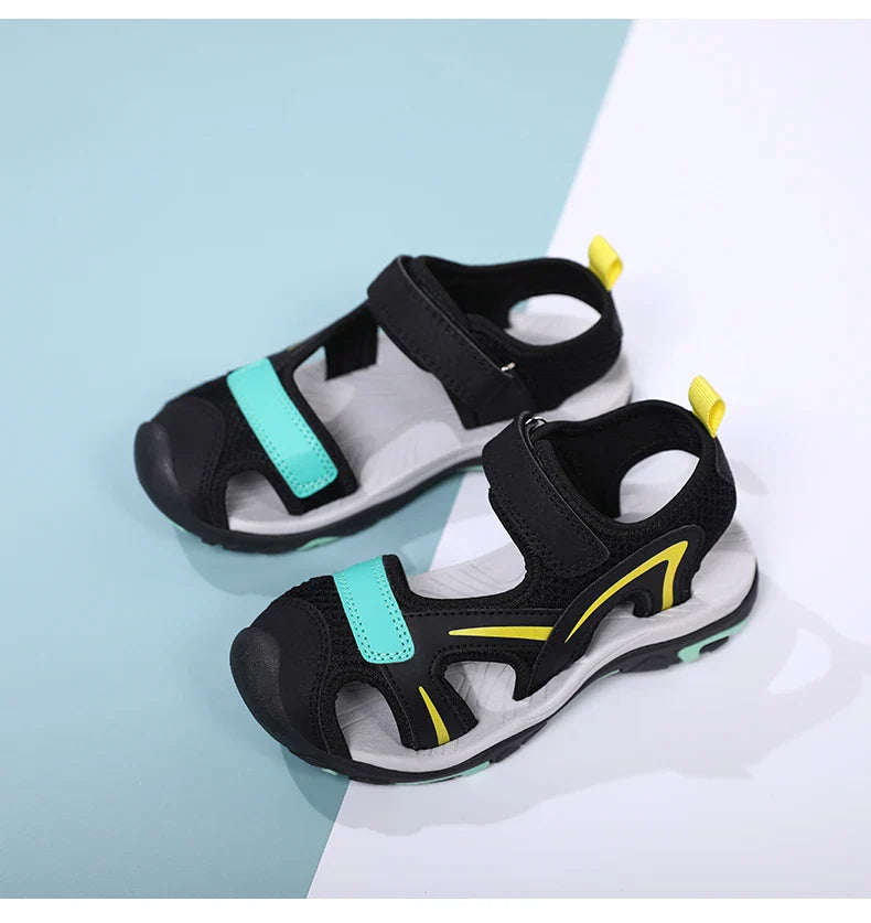 2025 Summer Boys Sandals Kids Shoes Fashion Flats Toddler Baby Girls Sandals Non-slip Casual Beach Children Outdoor Shoes