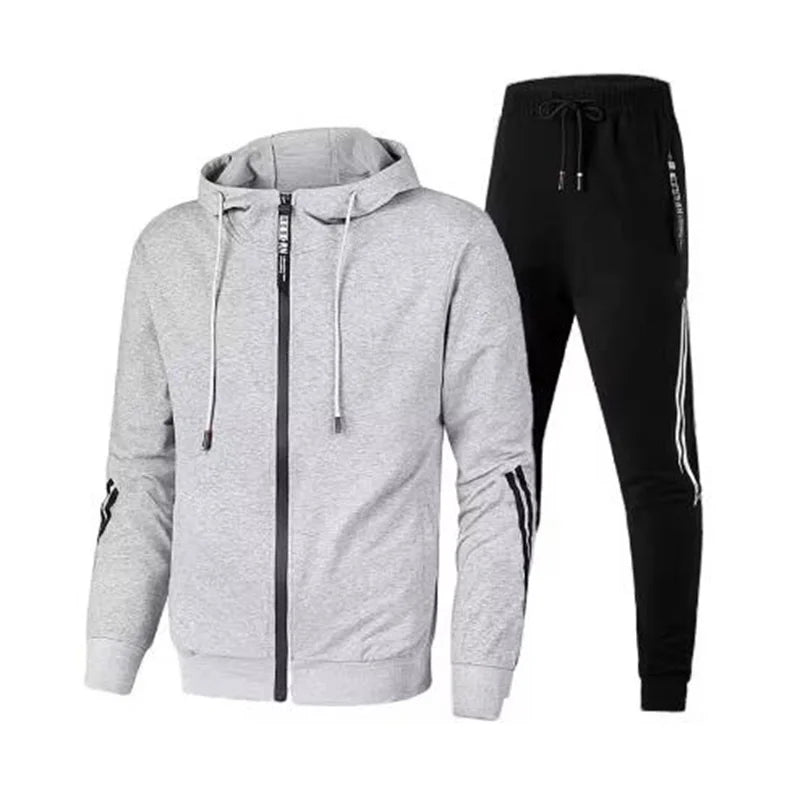 Men's Set Pullover Sweatshirt Hoodies Sweatsuit Long Sleeve High Quality Sports Suit 2025 Outdoors Daily Fashion Casual Clothing