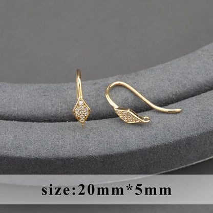 20pcs/lot M800 jewelry accessories,pass REACH,nickel free,18k gold plated,copper,connector,diy earrings,jewelry making