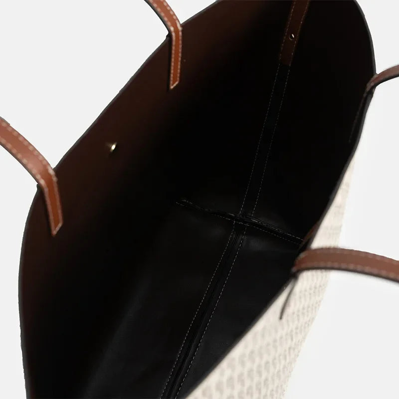 CH Elegante Luxo Leve Prática Com Bolsas Cor Pura Simples Grande Capacidade Casual Resistente Marca Bolsa Feminina Bolsa de Ombro