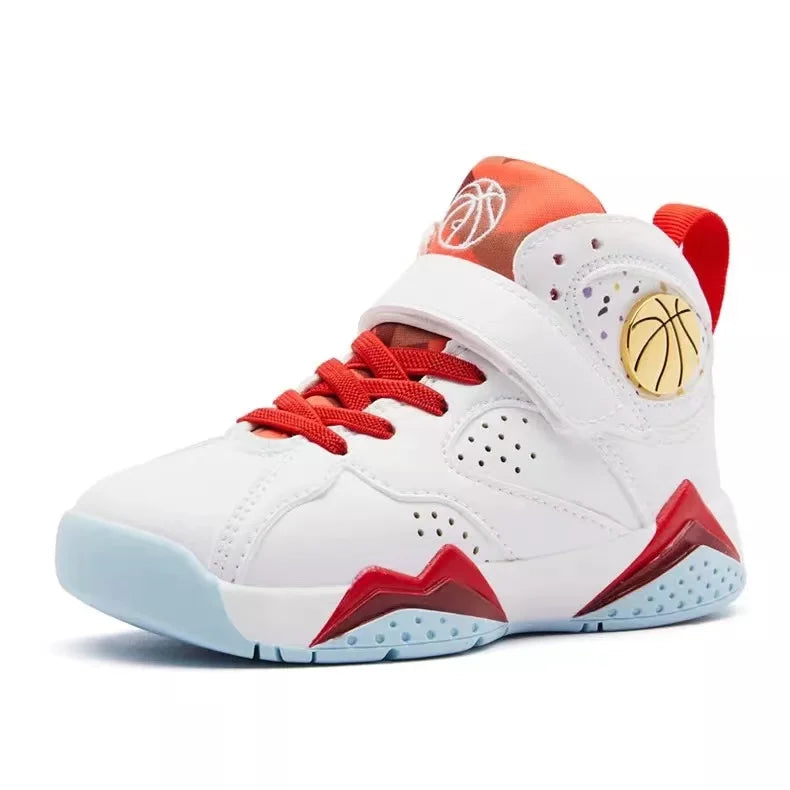 2025 Children's Basketball Shoes for Boys Non-slip Breathable Comfortable Sport Shoes Boys Outdoor Training Basketball Sneakers