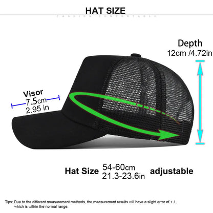 Fashion SunHat Outdoors Trucker Hat Cotton Mesh BreathableBaseball Cap Women Men Summer Sunshade MeshCap Truck Hat Cap Wholesale