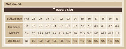 Men's cowhide casual pants belt, automatic buckle business belt, fashionable formal versatile belt