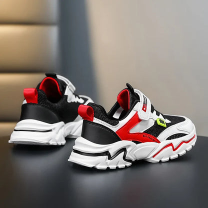 Boys' Summer Mesh Breathable Sneakers Anti-Skid Outdoor Tennis Shoes for Children Sport Running Size 28-39