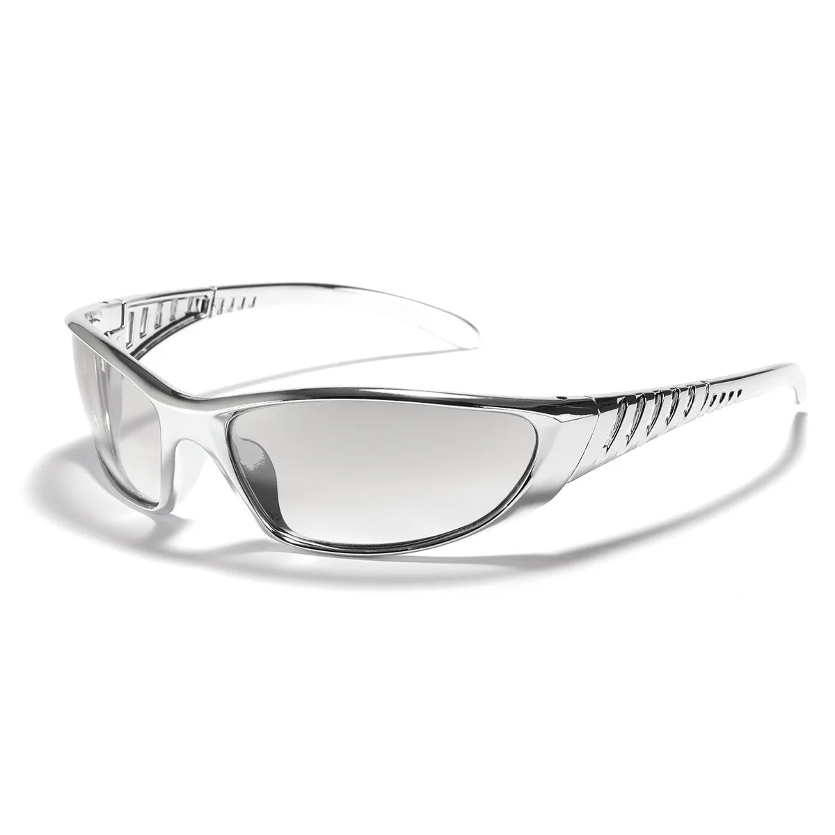 Silver Sunglasses Color Hollowed Out Future Sense Of Technology Hot Girls Net Red Sunglasses Women Sunglasses Trendy Men