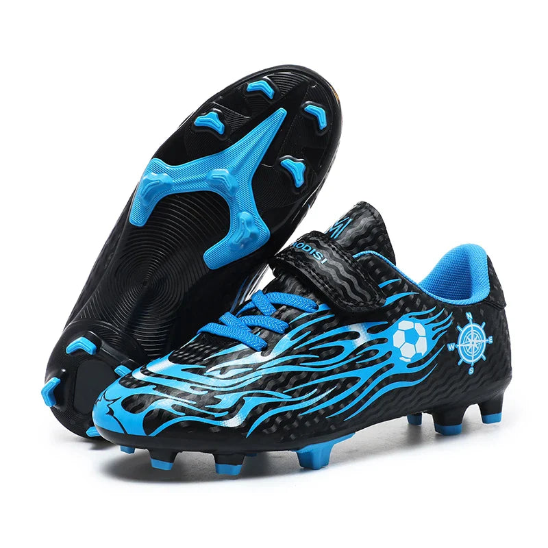 Children Soccer Shoes Kids Football Boots Cleats Boys Lightweight Training Boots Youth Outdoor Futsal Shoes Non-slip Sneakers