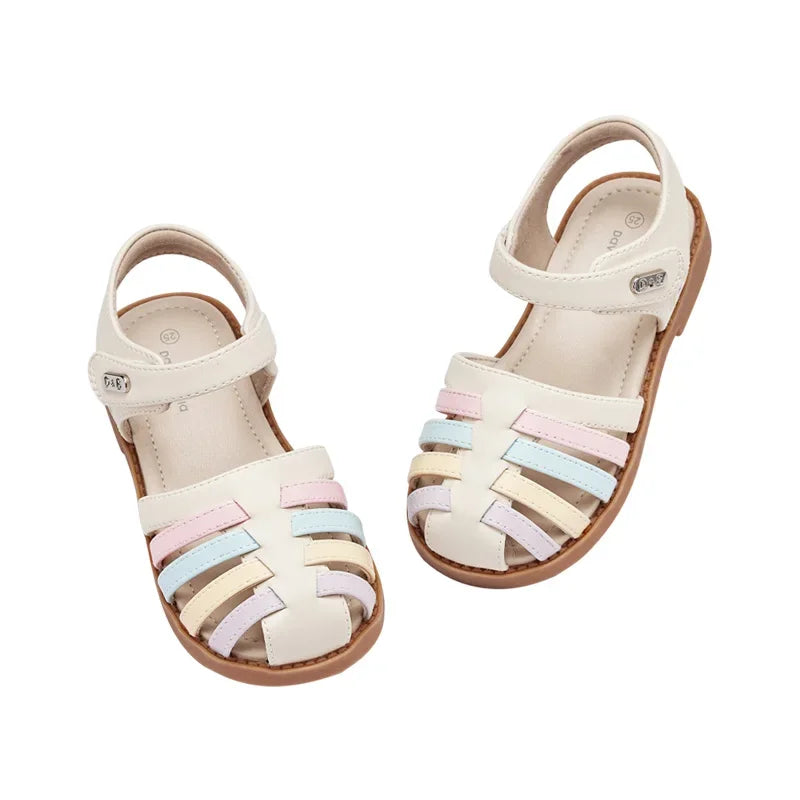 Baby Girls Sandals Summer Lovely Leather Shoes Children's Sweet Pink Princess Shoes Party Outdoor Cool DB2252222