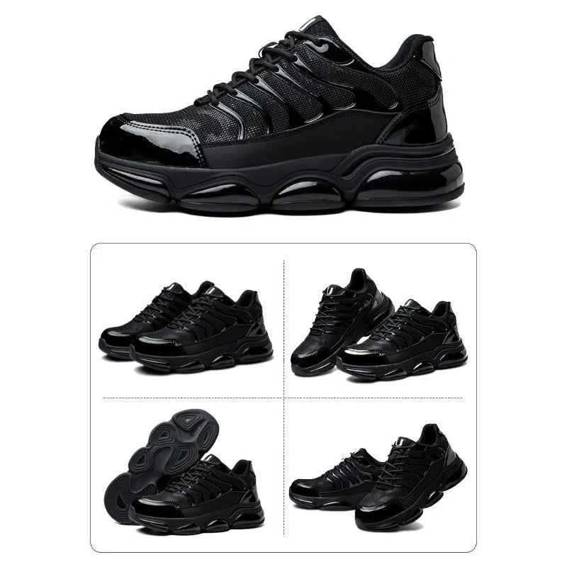 Anti Smashing Anti Piercing Lightweight  Breathable Dirt Resistant Thick Sole  Cushioning  Soft Steel Toe Cap Safety Shoes