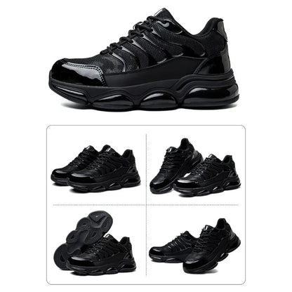 Anti Smashing Anti Piercing Lightweight  Breathable Dirt Resistant Thick Sole  Cushioning  Soft Steel Toe Cap Safety Shoes
