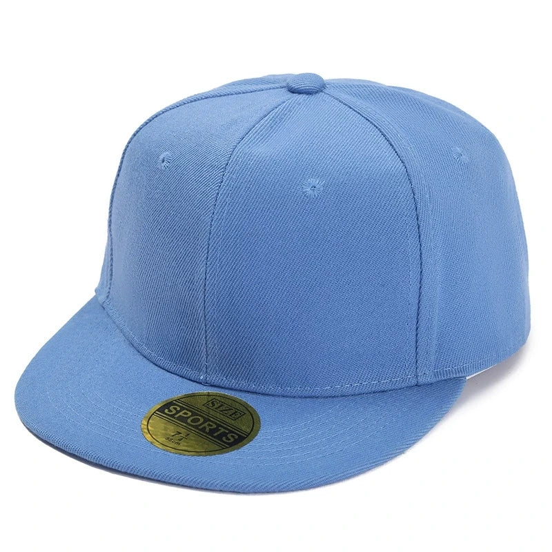Color-Blocked Flat-Brim Baseball Cap Versatile  Sunshade and Sun Protection Hat Outdoor Fashion Unisex Street Hip-Hop Hat