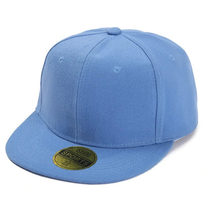 Color-Blocked Flat-Brim Baseball Cap Versatile  Sunshade and Sun Protection Hat Outdoor Fashion Unisex Street Hip-Hop Hat