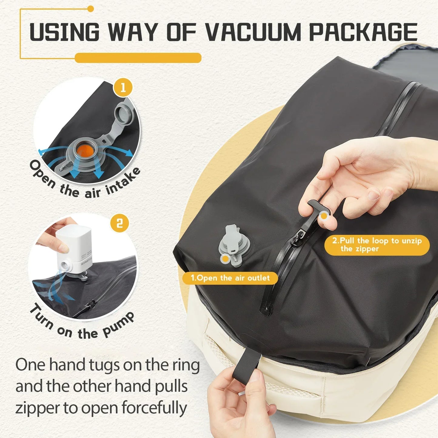 Backpack Travel Cabin Airplane Backpack, Air Vacuum Compression Backpack, Women Men Backpack Business Laptop Bag Handbag