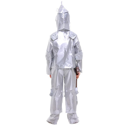 Halloween Cosplay Tin Man Costume Parent-children Clothing Adult Male Iron Man Costume Wizard of Oz Performance Stage Costumes