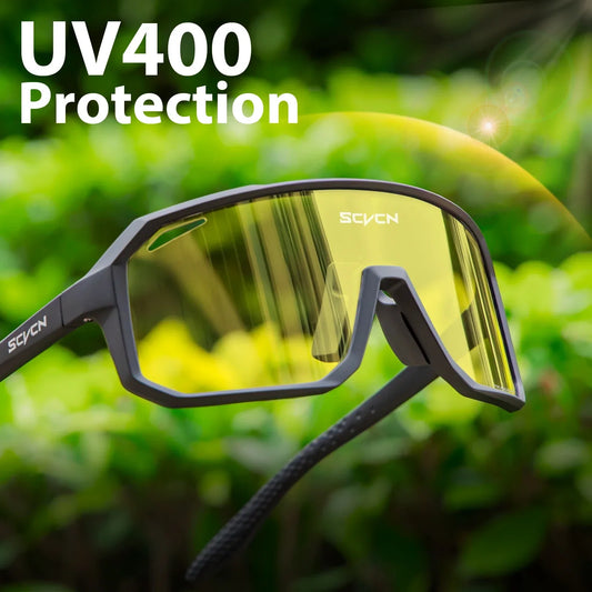 Yellow Polarized Cycling Sunglasses Men Bike MTB Driving Glasses Women Outdoor Sports Hiking Fishing UV400 Glasses