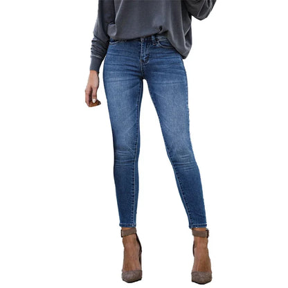Women Comfortable Casual Skinny Denim Pants