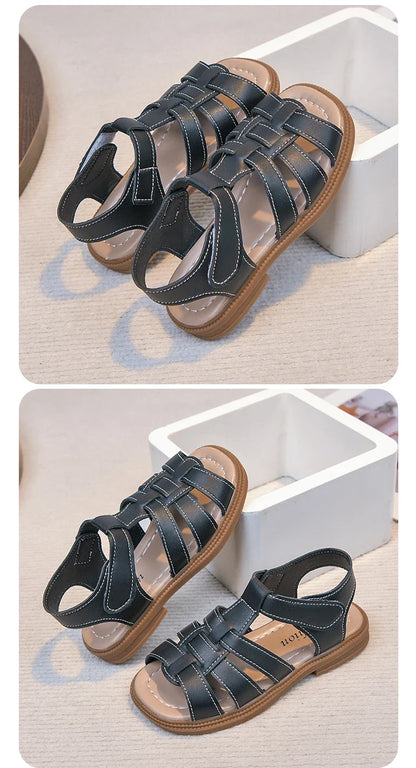 2026 Summer New Kids Sandals for Boys Girls Unisex Fashion Open Toes Candy Colors Children Beach Shoes Anti-skid Breathable Hot