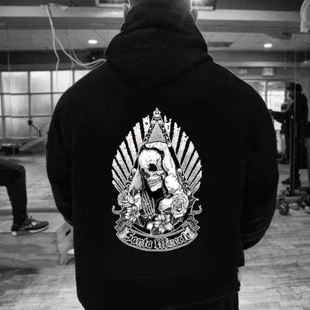 La Santa Muerte Hoodie Pattern Sweatshirt Halloween New In Women Men Sportswear Pullover Autumn and Winter Essentials Hoodie