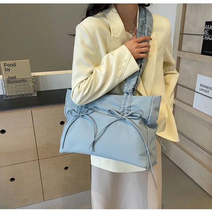 Solid Color Nylon Casual Shoulder Bags Large Capacity High Quality Versatile Crossbody Bags for Women 2025 Fashion Hot Sale