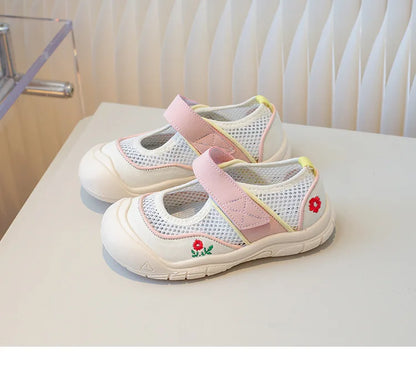 Kids mesh sneaker Anti-slip Sandal Toddler Boy Sports Shoe Girl Children Breathable Beach Sandal Soft Bottom sports casual Shoes