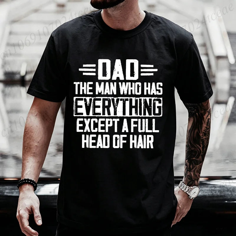 Men Funny Dad T Shirt T-Shirts Clothing Casual Short Sleeve Graphic Printed Tees Fashion Hip Hop Streetwear Father Gift Tops
