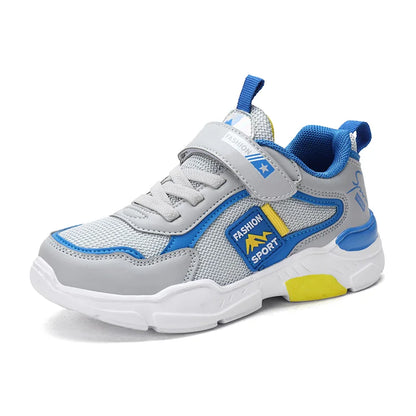 Kids Mesh Running Shoes Fashion Youngsters Teens Casual Walking Students Sneakers Breathable Soft Children Outdoor Sports Tennis