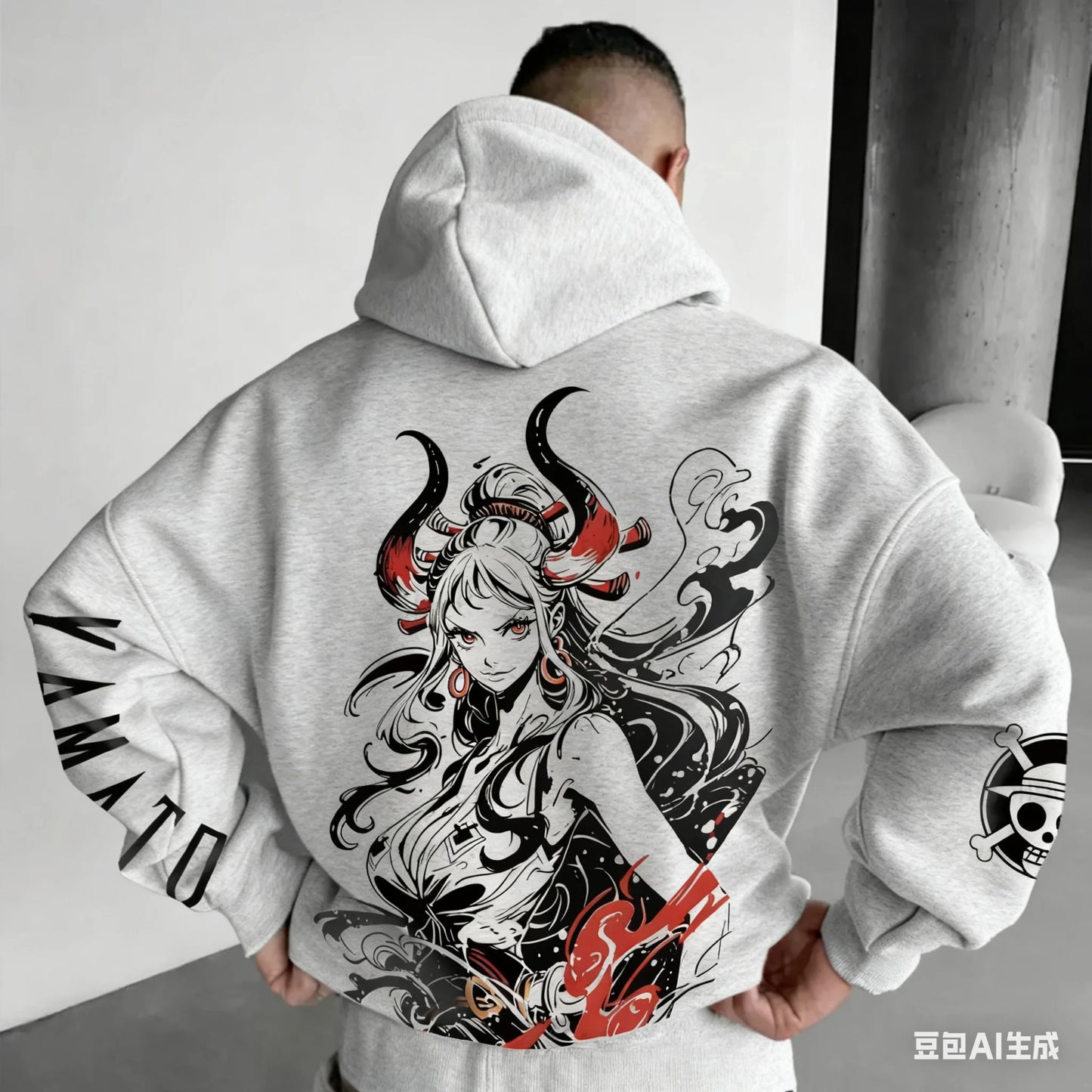 ONE PIECE Yamato Harajuku Anime 2025 Streetwear Winter Oversized Hoodie Vintage Men Women Long Sleeve Hooded Sweater Top Y2k