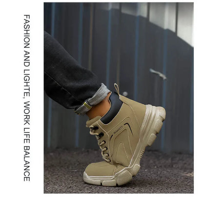 Safety Protective Boots Work Safety Shoes Men Winter Safety Boots Anti-puncture Work Shoes Steel Toe Work Boots Indestructible
