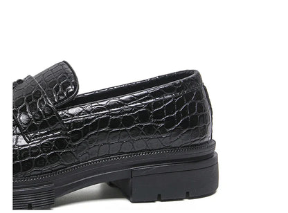 Formal Shoes For Men Fashion Casual Leather Loafers Male Slip On Business Leather Shoes Men's Dress Shoes Party Office Loafers
