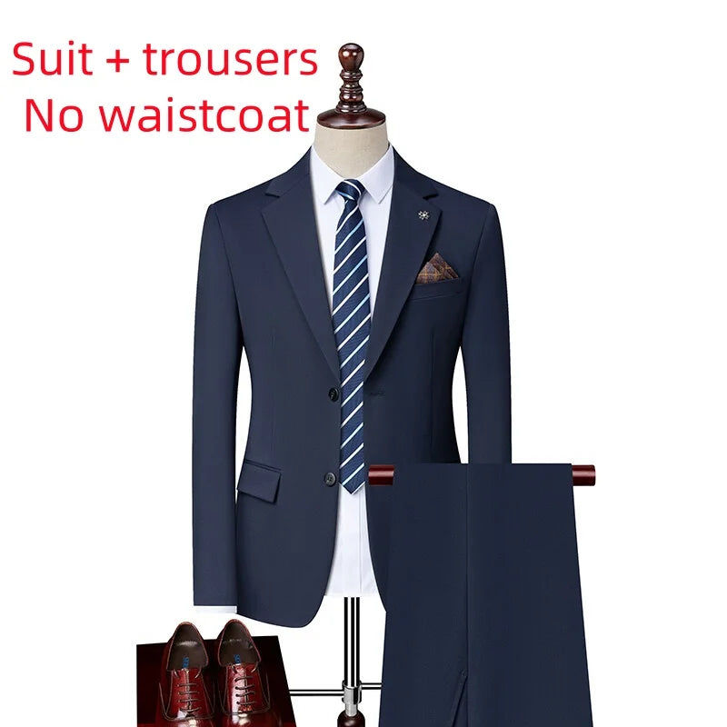 2025 High quality fashion handsome everything fashion business leisure has a single west two sets three sets