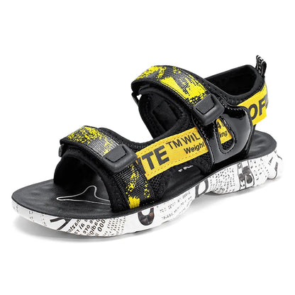 New Style 2025 Summer Kids Sandals Fashion Sandalias Childrens Shoes Non-slip Soft Bottom Beach Boys Sandals For Child