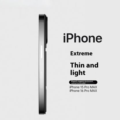iPhone case suitable 16 pro max mobile,iPhone 15 phone magnetic back 15 promax ultra-thin single back 3-fold rotating bracket